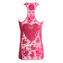 Women's Tank Top Sleeveless Vest Racerback Solid Casual Women Tops Crochet Hollow Out Blusas SM6