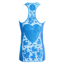 Women's Tank Top Sleeveless Vest Racerback Solid Casual Women Tops Crochet Hollow Out Blusas SM6