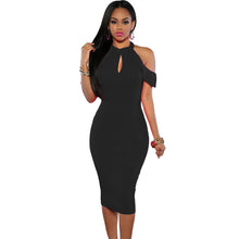 s Backless Evening Off Shoulder Party Dresses Short Club Sexy Bodycon Dress Elegant Black Midi Dress SM6