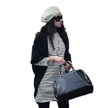 Cardigan Women Casual Knitted Sweater Long Batwing Sleeve Cape Poncho Coat Thin Outwear Women Tops Blusas SM6