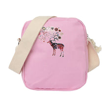 Colorful Deer Pattern Canvas Women Backpack Casual Travel Bags Korean School Bags Mochila Feminina SM6