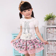 New Children Kids Girls Floral Lace Tutu Skirts Baby Flower Princess Party Mini Skirt SM6