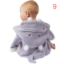 New Cotton Hooded Animal Baby Bath Robe Cartoon Warm Towel Character Kids Bathrobe Infant Towels SM6