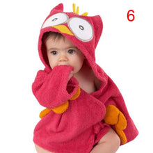 New Cotton Hooded Animal Baby Bath Robe Cartoon Warm Towel Character Kids Bathrobe Infant Towels SM6