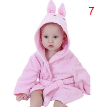 New Cotton Hooded Animal Baby Bath Robe Cartoon Warm Towel Character Kids Bathrobe Infant Towels SM6
