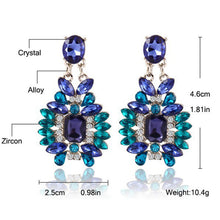 Accessories Crystal Dangle Earrings Jewelry Bohemian Colorful Big Drop Earrings Women Gifts SM6