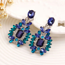 Accessories Crystal Dangle Earrings Jewelry Bohemian Colorful Big Drop Earrings Women Gifts SM6
