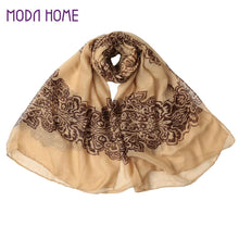 Bohemian Beach Voile Soft Long Scarf Women Vintage Printed Wrap Shawl Stole Scarves Muslim Pashmina SM6