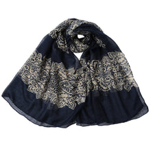 Bohemian Beach Voile Soft Long Scarf Women Vintage Printed Wrap Shawl Stole Scarves Muslim Pashmina SM6