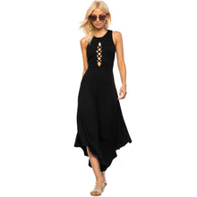 Flare Wide Leg Opening Rompers  Jumpsuit Long Pants Elegant Hollow Out Black Sexy Combinaison Femme SM6