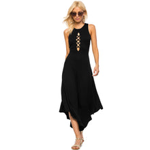 Flare Wide Leg Opening Rompers  Jumpsuit Long Pants Elegant Hollow Out Black Sexy Combinaison Femme SM6