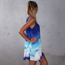 New Fashion Sexy Women's Casual Print Sundress Sleeveless Short Mini DressSM6