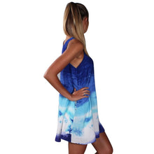 New Fashion Sexy Women's Casual Print Sundress Sleeveless Short Mini DressSM6