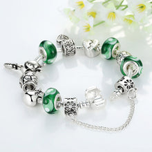 Women Bracelet Silver Plated Crystal Bead Charm Bracelet For Women Fine Jewelry Original Bracelets Gift SM6