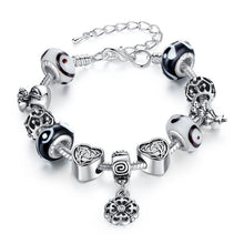 Women Bracelet Silver Plated Crystal Bead Charm Bracelet For Women Fine Jewelry Original Bracelets Gift SM6