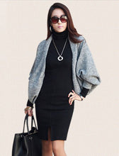 2016 New Fashion Women Warm Winter Dress Elegant Ladies' Turtleneck Long Sleeves Dress Casual Work Cotton Autumn Sweater Dress SM6