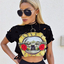 New Fashion Women clothing T shirts Hollow Out Letter Print t-shirt Women Top Short Sleeve Female Crop tops 71623 SM6