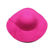 2016 New Girls Women Wool Caps Wool Wide Brim Felt Hat Lady Floppy Caps Wholesale Free Shipping SM6