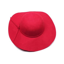 2016 New Girls Women Wool Caps Wool Wide Brim Felt Hat Lady Floppy Caps Wholesale Free Shipping SM6