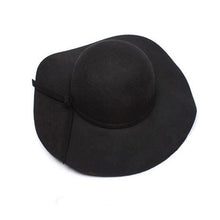 2016 New Girls Women Wool Caps Wool Wide Brim Felt Hat Lady Floppy Caps Wholesale Free Shipping SM6