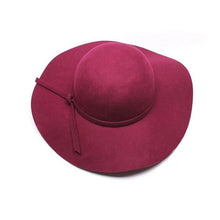 2016 New Girls Women Wool Caps Wool Wide Brim Felt Hat Lady Floppy Caps Wholesale Free Shipping SM6