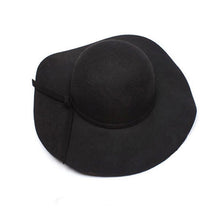 2016 New Girls Women Wool Caps Wool Wide Brim Felt Hat Lady Floppy Caps Wholesale Free Shipping SM6