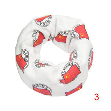 New Kids Baby Girls Boys Flag Star Cute Scarf O Ring Collars Toddler Children Accessories Bibs SM6
