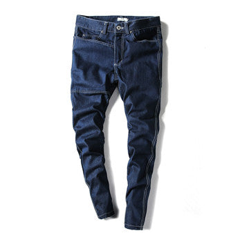 Men Cargo Pants Denim Jeans Pencil Pants Men's Casual Slim Fit Ankle-Length Pants Trousers Outwear Hombre SM6