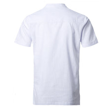Men Cotton Linen Chinese Style Shirts Men's Casual Slim Fit Short Sleeved Shirt Camisa Hombre SM6