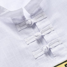 Men Cotton Linen Chinese Style Shirts Men's Casual Slim Fit Short Sleeved Shirt Camisa Hombre SM6