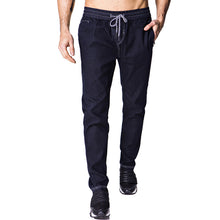 Men Denim Jeans Pencil Pants Trousers Harem Pants Men's Casual Slim Fit Drawstring Pants Sportswear Pant Hombre SM6
