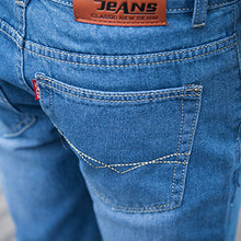 Men Denim Jeans Shorts Trousers Men's Casual Slim Fit Large Size Knee Length Shorts Trousers Denim SM6