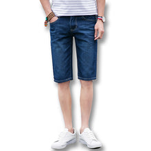 Men Denim Jeans Shorts Trousers Men's Casual Slim Fit Large Size Knee Length Shorts Trousers Denim SM6