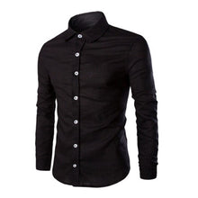 Men Herem Hemden Long Sleeved Shirts Men's Casual Slim Fit Large Size Turn Down Collar Shirts Camisa Masculina SM6