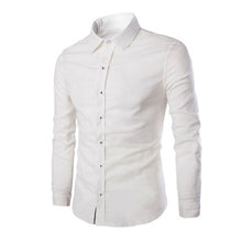 Men Herem Hemden Long Sleeved Shirts Men's Casual Slim Fit Large Size Turn Down Collar Shirts Camisa Masculina SM6