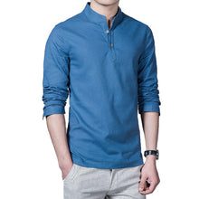 Men Long Sleeved Shirts Men's Casual Slim Fit Large Size Shirts Camisa Masculina Hombre Pullovers SM6