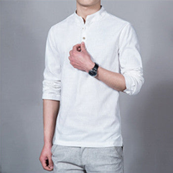 Men Long Sleeved Shirts Men's Casual Slim Fit Large Size Shirts Camisa Masculina Hombre Pullovers SM6