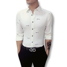 Men Stripped Dress Shirts Hombre Camisa Masculina Chemise Homme Men's Casual Slim Fit Long Sleeved Shirts SM6