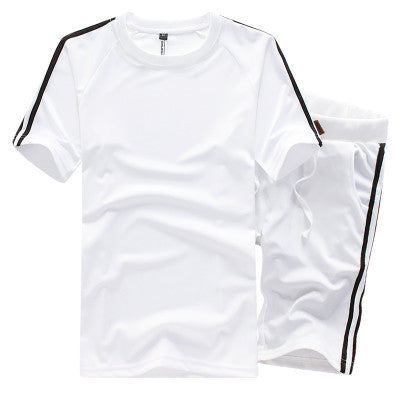 Men T Shirts Shorts Men's Casual Slim Fit Large Size Suits Sportswear Set Trousers Hombre Outwear SM6
