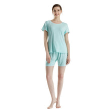 New Soft Bamboo Jersey Light Weight Tee and Shorts Pajama Sets SM6