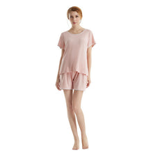 New Soft Bamboo Jersey Light Weight Tee and Shorts Pajama Sets SM6