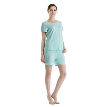 New Soft Bamboo Jersey Light Weight Tee and Shorts Pajama Sets SM6