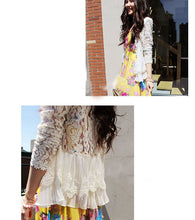 2016 New Spring Summer Women Lace Blusas LongSleeve V-neck Ladies Blouses Casual Chiffon Shirts Blouses Tops Camisas Femininas SM6