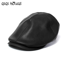 2016 New Summer Men Women Vintage Beret Newsboy Flat Cabbie Causal Driving Hats Artificial Leather Cap sunbonnet#3546 SM6
