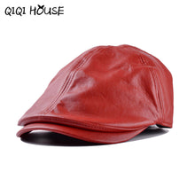 2016 New Summer Men Women Vintage Beret Newsboy Flat Cabbie Causal Driving Hats Artificial Leather Cap sunbonnet#3546 SM6