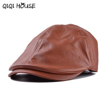 2016 New Summer Men Women Vintage Beret Newsboy Flat Cabbie Causal Driving Hats Artificial Leather Cap sunbonnet#3546 SM6