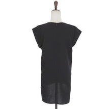 2016 New Summer Women Black Tulle Sheer Blouses Shirts Ladies Tops Chiffon Blouse Short Hollow Out M-XXL Plus Size Free Shipping SM6