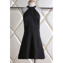 New Women Fashion Backless Sexy Dress White and Black Lace Sleeveless Dresses Slim Casual Short Dress SM6