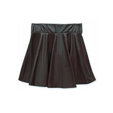 New Women Ladies Faux Leather High Waist Skater Flared Pleated Short Mini Skirt LE2 SM6