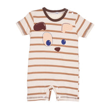 Newborn Baby Cotton Boy Girls Totoro Striped Rompers One-piece Jumpsuits Infant Clothing 0-24Months SM6